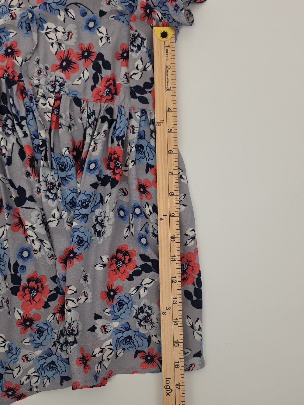 NWT Torrid Women 0 Floral Blouse Babydoll Tie Neck Flowy Top - Picture 14 of 15